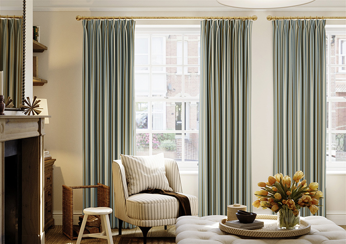 The British Stripe Co. Charles, Derwent No.1 - Made to Measure Curtains - Image 3